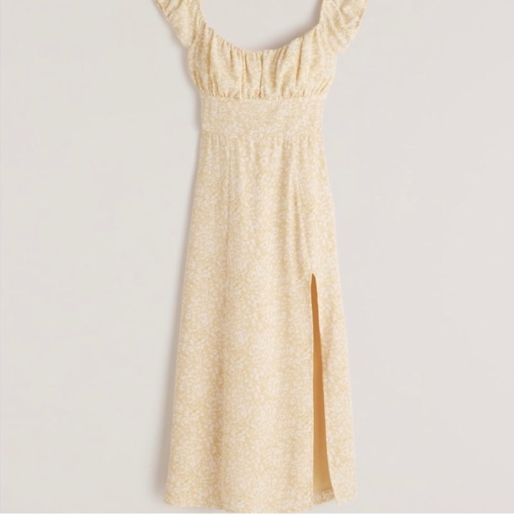 NWT Abercrombie & Fitch Cap Sleeve Scoopneck Midi Dress